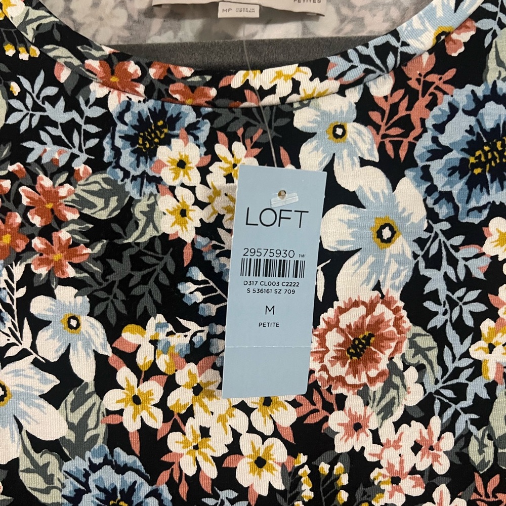 LOFT Multicolor Floral Dress - Picture 2 of 2